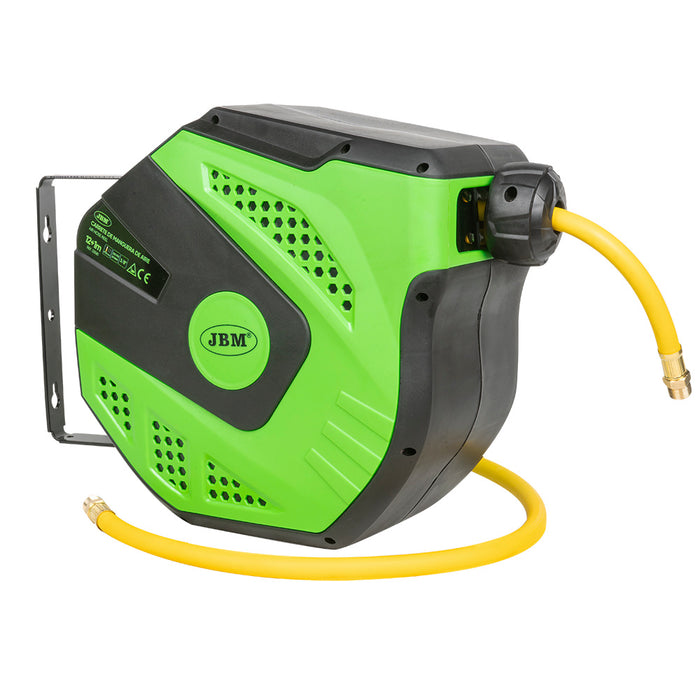 CARRETE DE MANGUERA DE AIRE 12+1M - VERDE