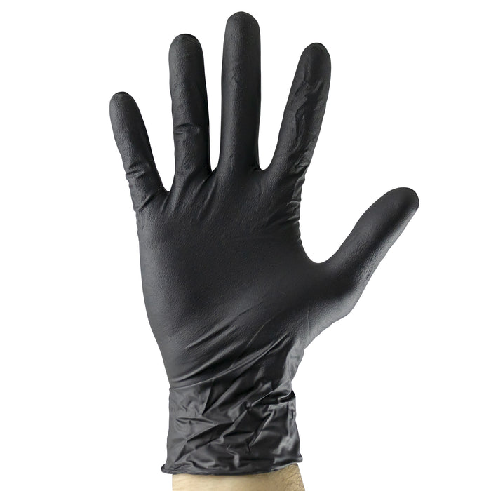PACK 10 CAJAS GUANTES NEGROS DESECHABLES DE NITRILO 3.5MIL (100 UND)