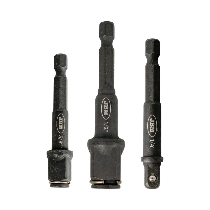 SET DE 3 ADAPTADORES DE LLAVE DE VASO CON PUNTA HEXAGONAL