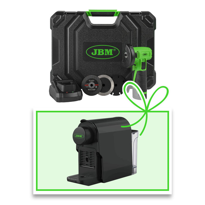 HERRAMIENTA DE CORTE INALÁMBRICA DE 12V CON MALETÍN + CAFETERA REGALO