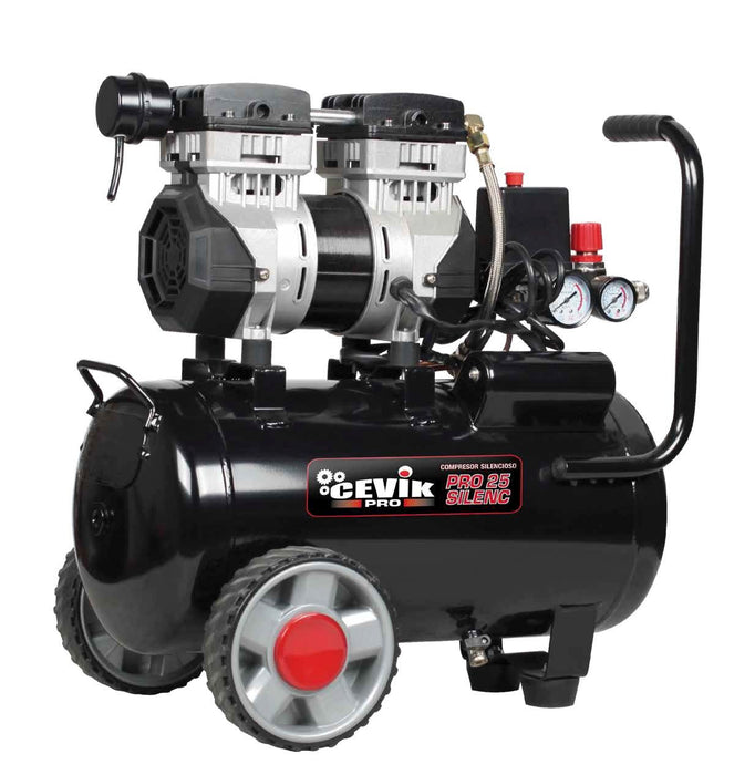 COMPRESOR SILENT 24L 1.5HP CEVIK PRO CA-PRO25SILENC
