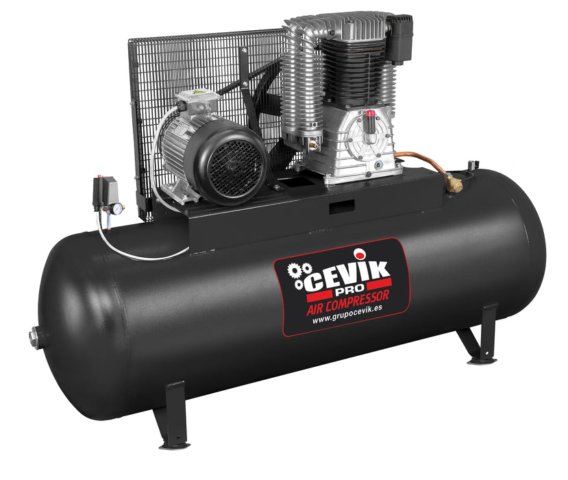 COMPRESOR CORREA CEVIK PRO ESTACIONARIO 500 LITROS 10HP 14BAR TRIFASICO 400V CA-PRO514-10TET
