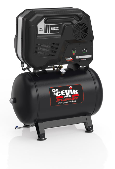 COMPRESOR SILENT CORREAS 270L 5.5HP CEVIKPRO CA-SILENT55-270 INSONORIZADO