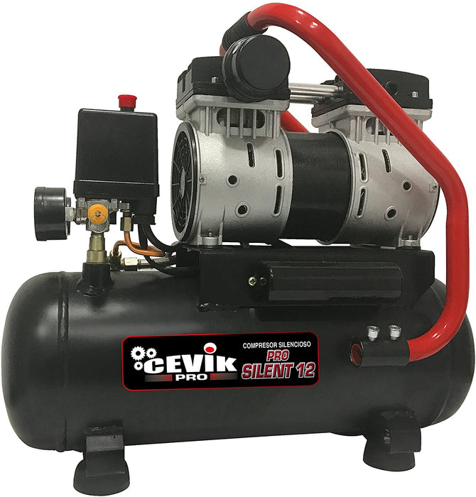 COMPRESOR SILENT 12L 1HP CEVIK PRO CA-PRO12SILENT