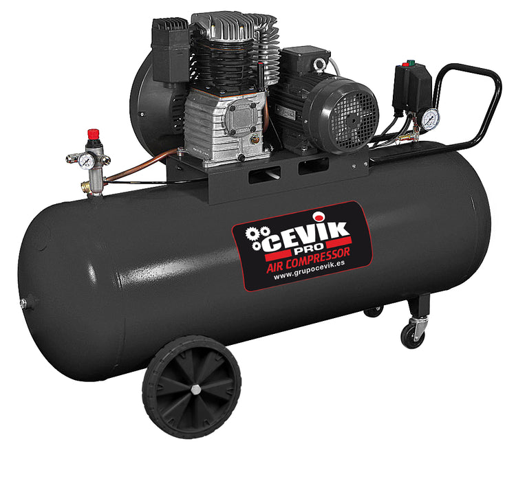 COMPRESOR CORREA 200L 4HP 400V CEVIK PRO CA-PRO200-4TF