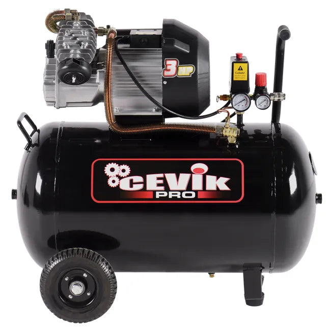 COMPRESOR CEVIK PRO 100 LITROS 3HP CABEZAL EN "V" CA-PRO100VX