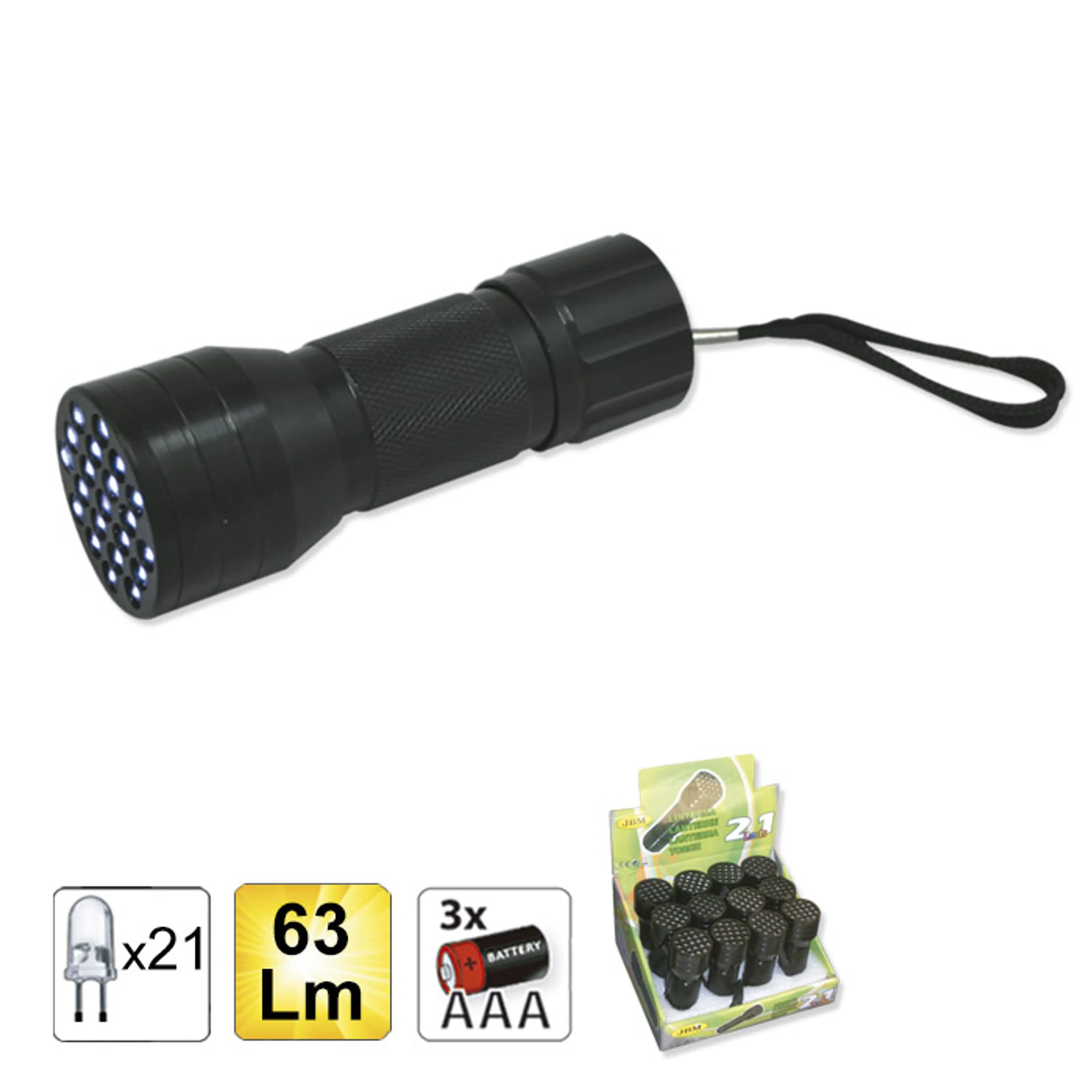 LINTERNA 21 LEDS