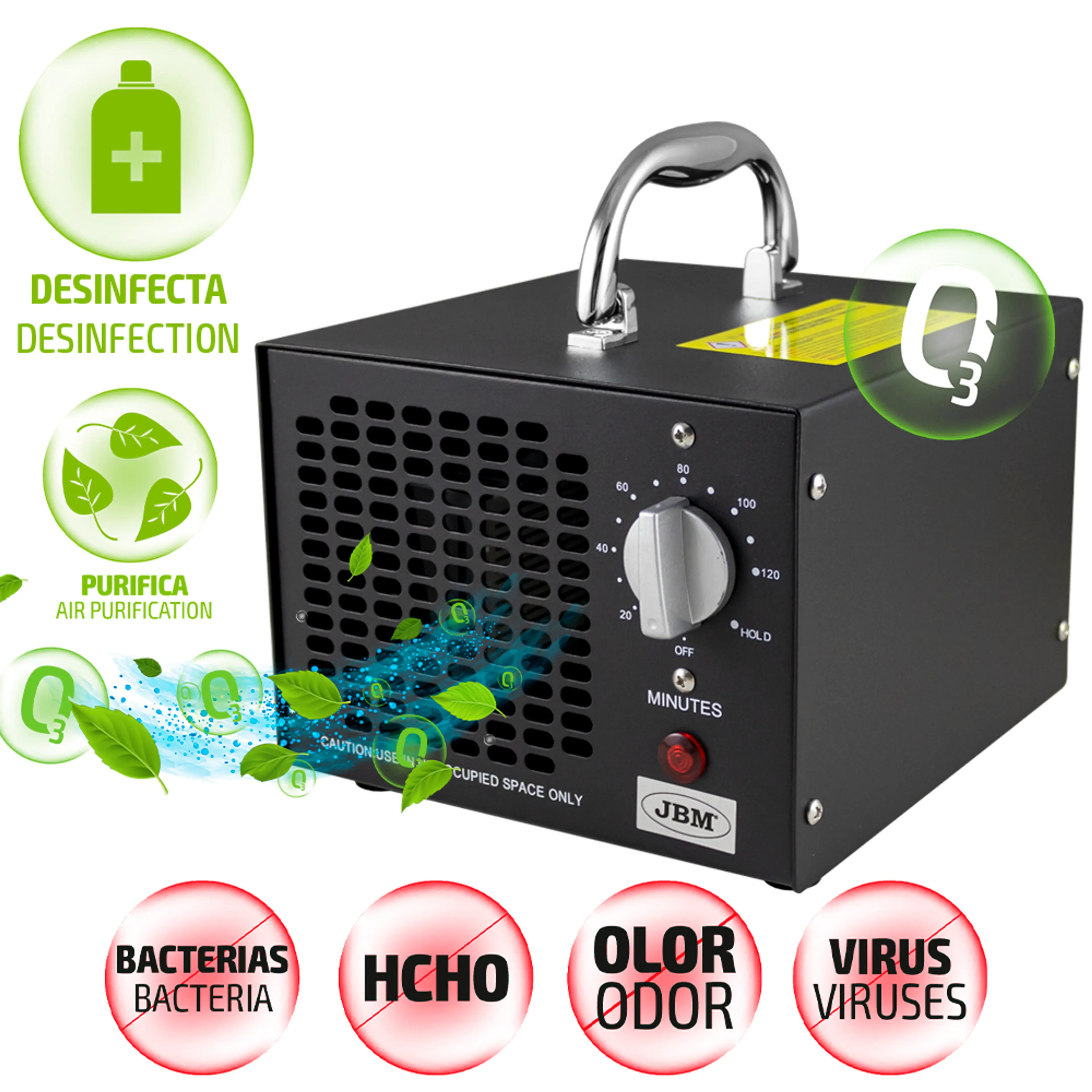 GENERADOR DE OZONO PORTATIL 220V