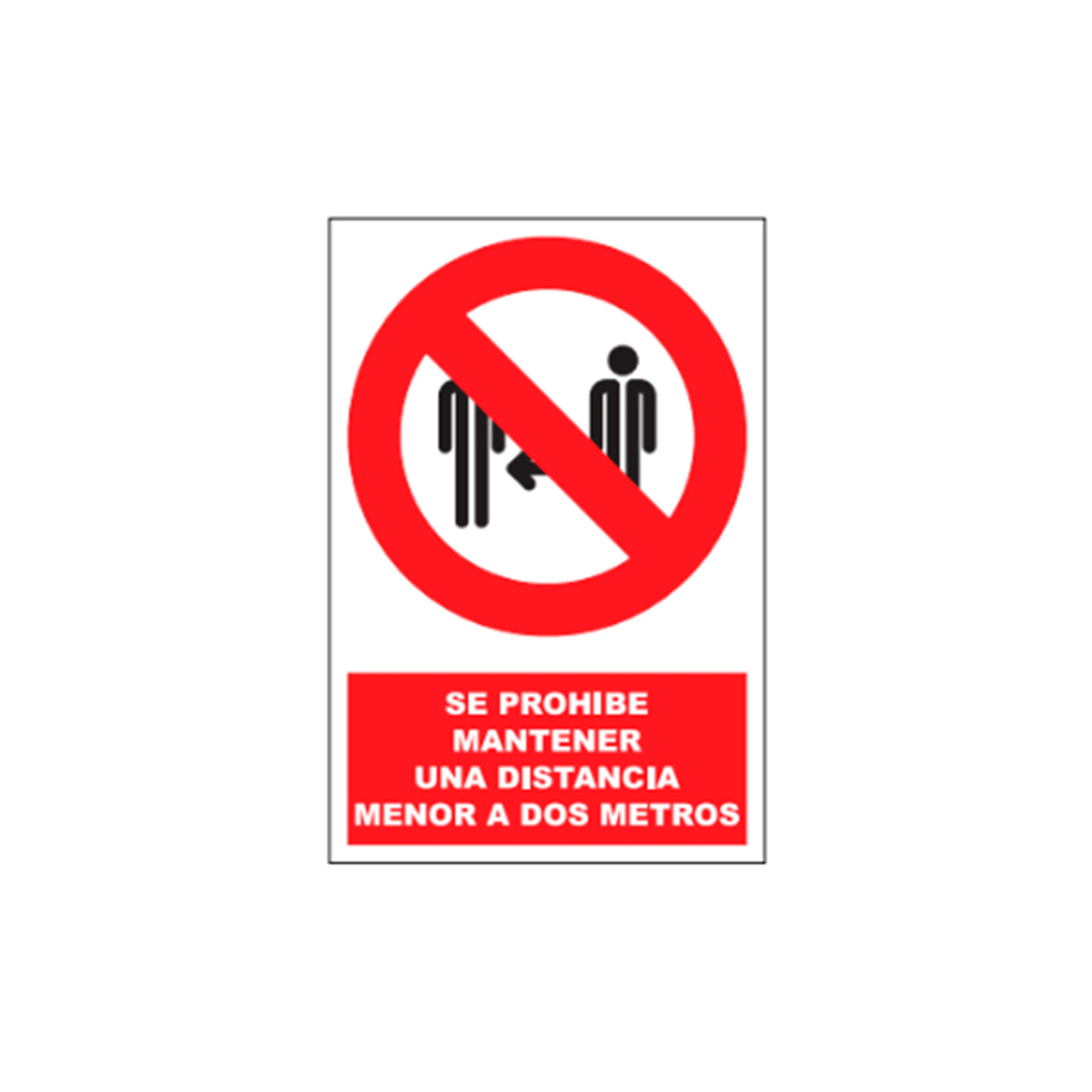 PAQUETE DE 5 CARTELES DE PROHIBICIÓ