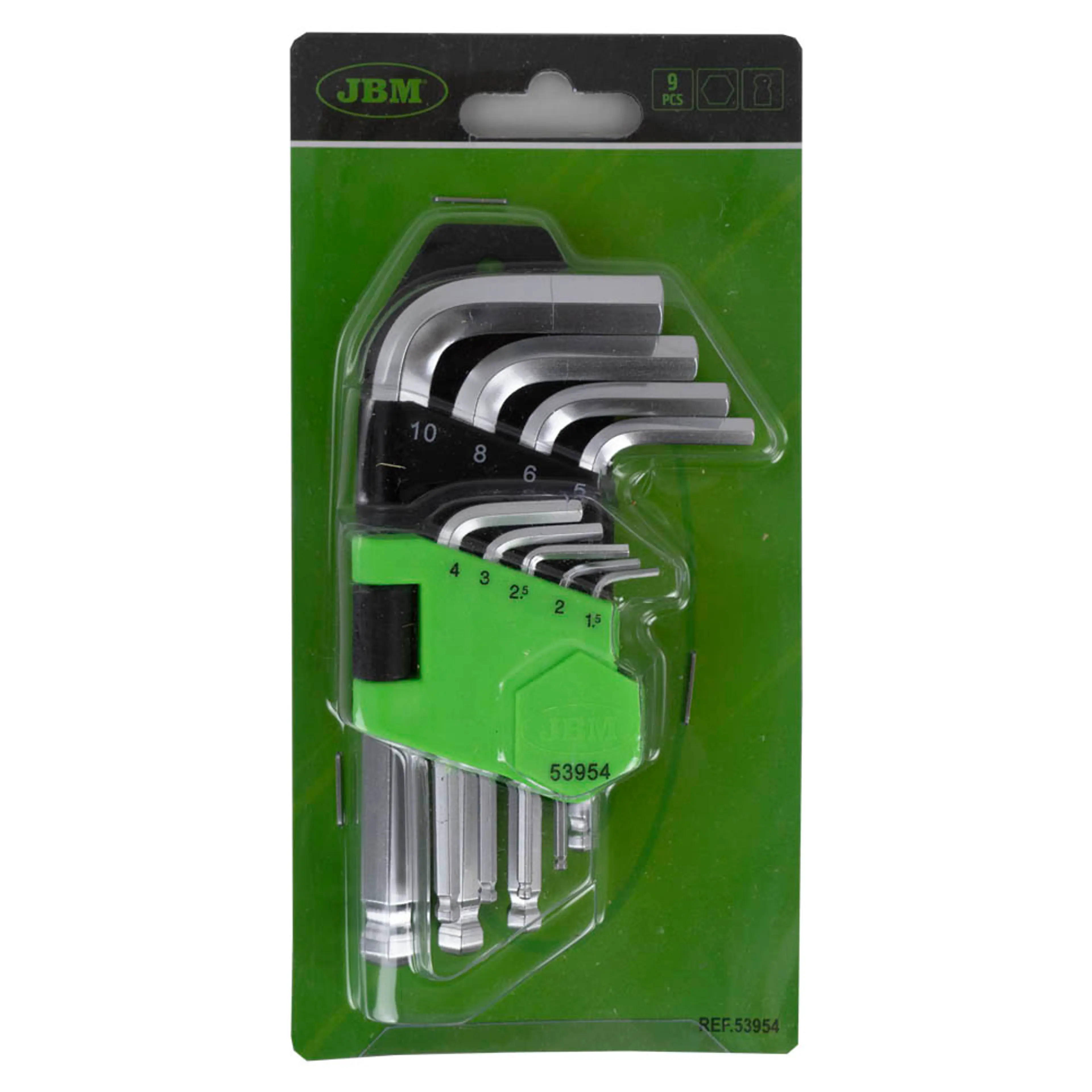 SET DE 9 LLAVES ALLEN CORTAS