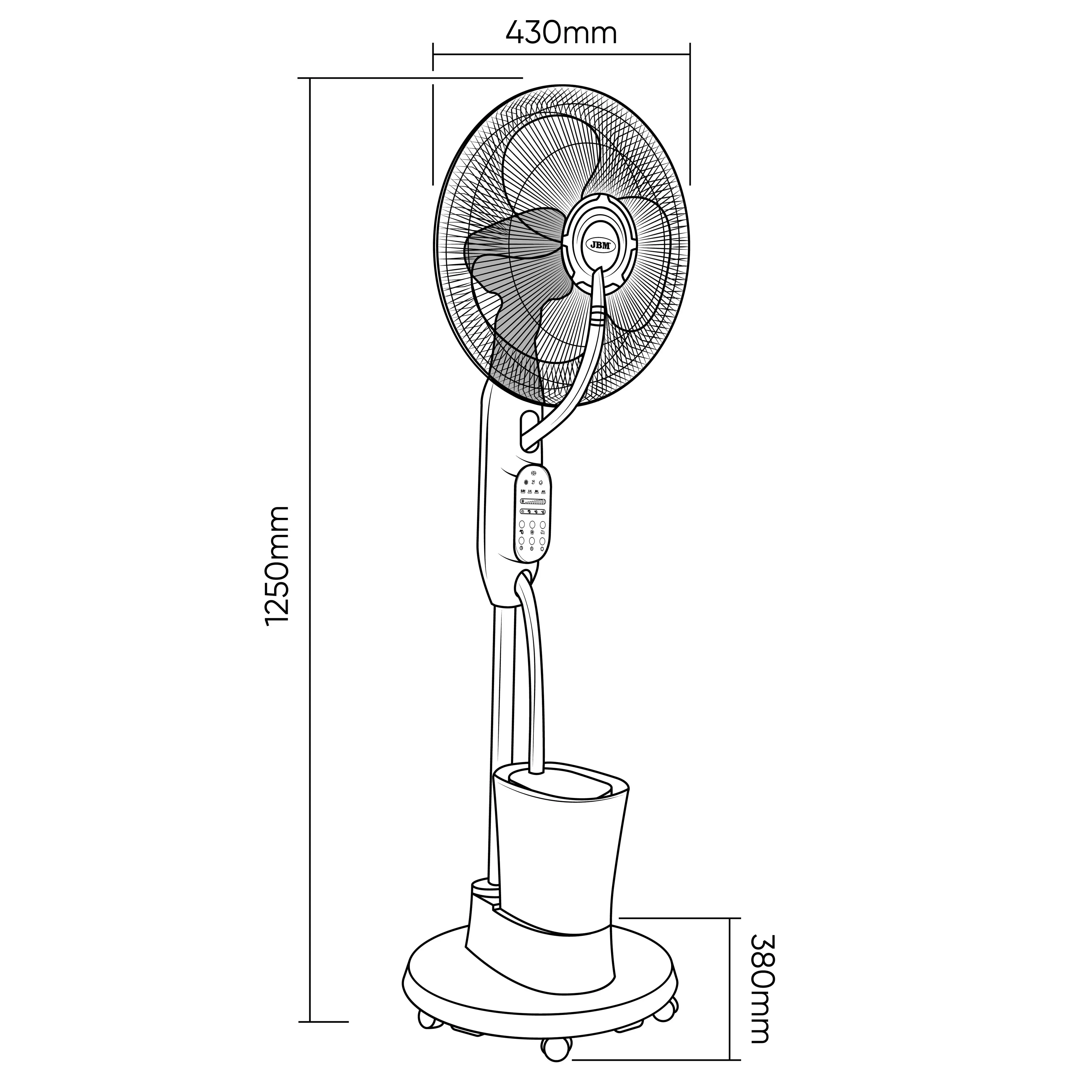 VENTILADOR PULVERIZADOR DE AGUA