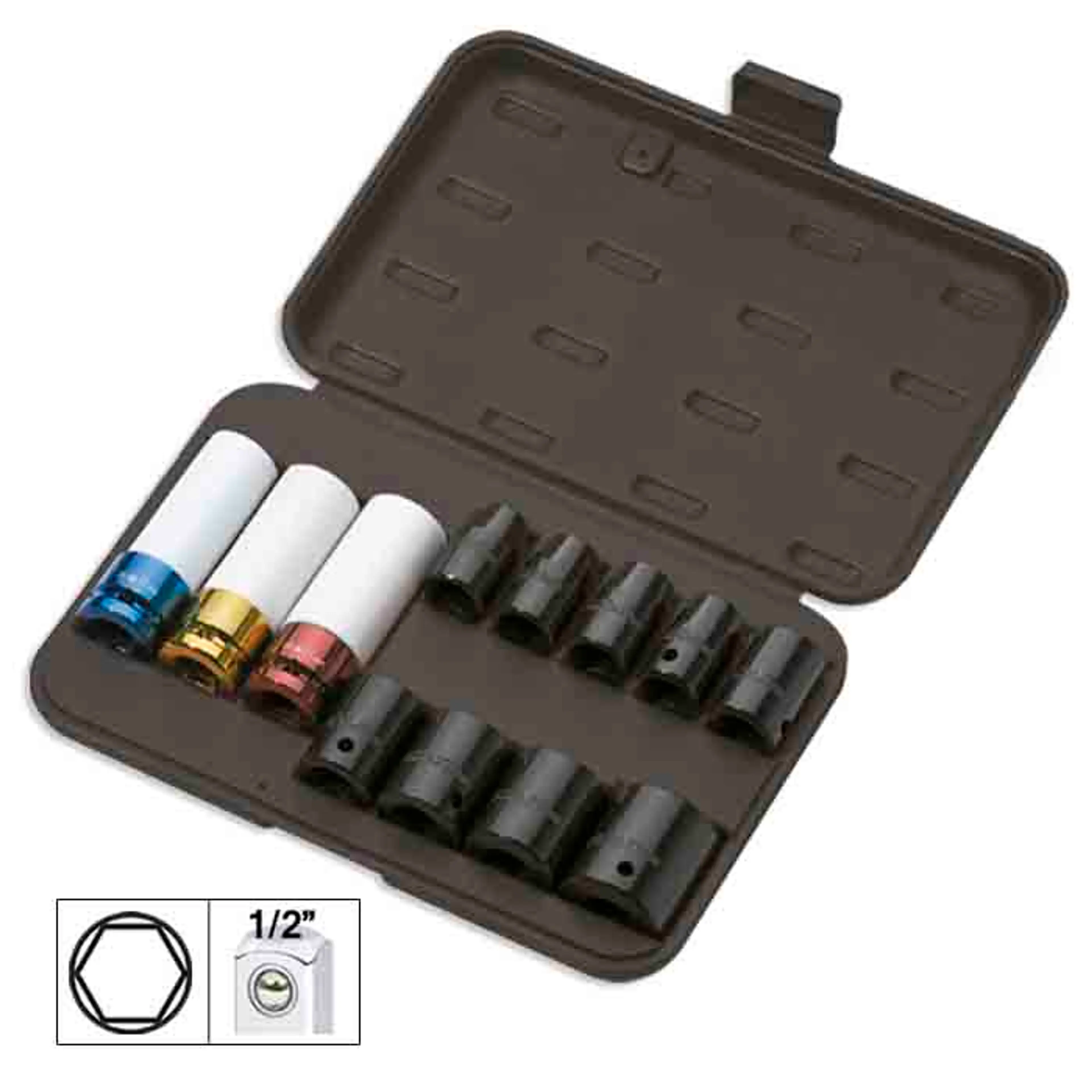 PISTOLA IMPACTO 1/2" + SET DE VASOS