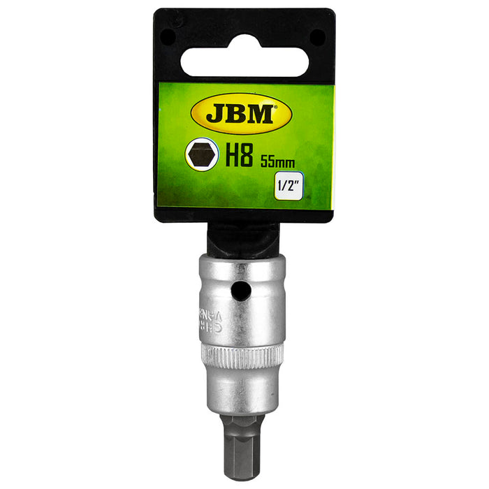 PUNTA DE 1/2" HEXAGONAL H8 55MML