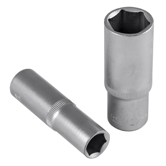 75MM LONG SOCKET, 17MM HEX, 1/2"