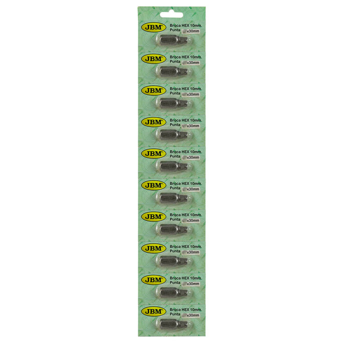 BROCA HEXAGONAL DE 10X30MM  PUNTA 12
