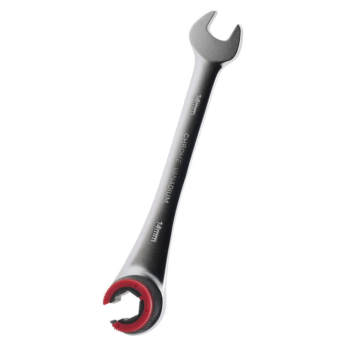 LLAVE DE TRINQUETE CON CABEZAL ABIERTO DE 11MM