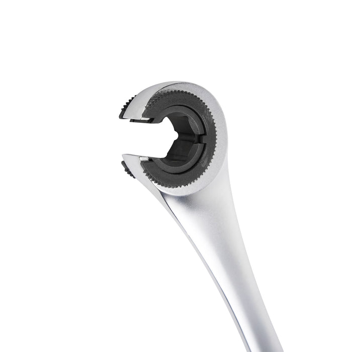 LLAVE DE TRINQUETE CON CABEZAL ABIERTO DE 13MM