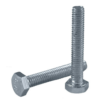 LOT OF 25 UNITS ZINC-PLATED BOLT DIN 933 8.8 4X25