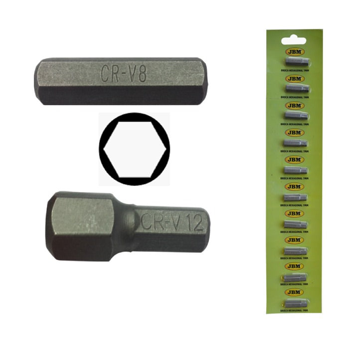 10MM CHROME HEX BIT SOCKET 8 (HEX)