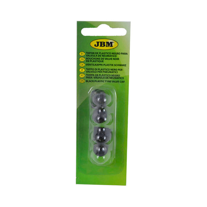 LOT DE 4 BOUCHONS EN PLASTIQUE NOIRS