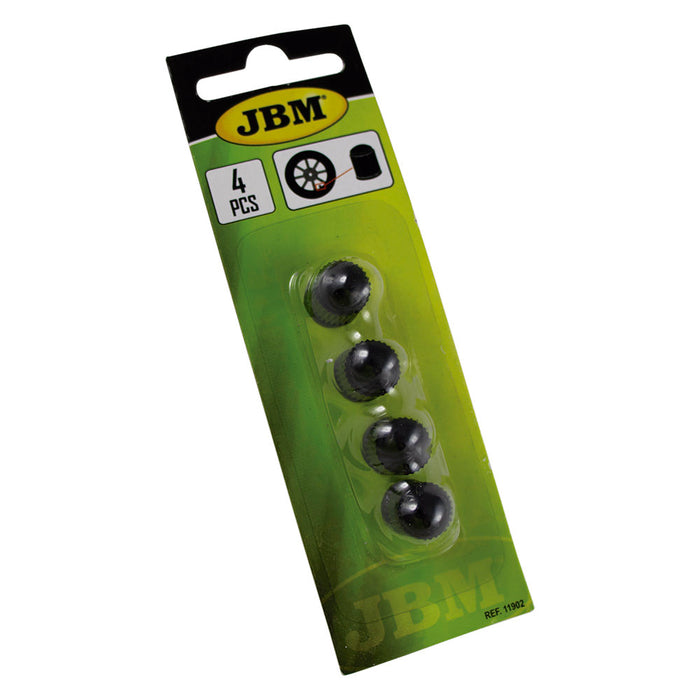 LOT DE 4 BOUCHONS EN PLASTIQUE NOIRS
