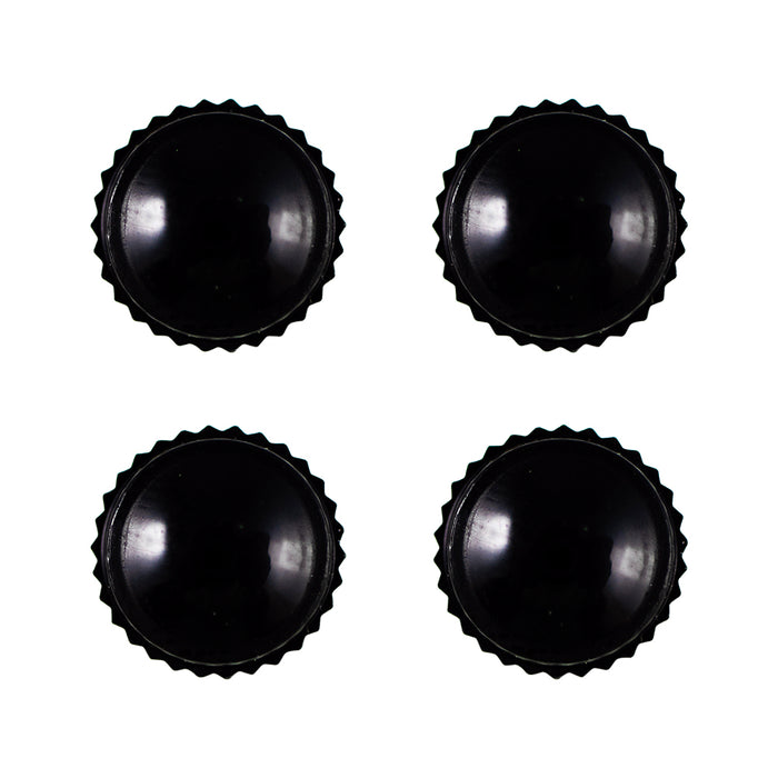 SET DE 4 TAPONES DE PLÁSTICO NEGROS