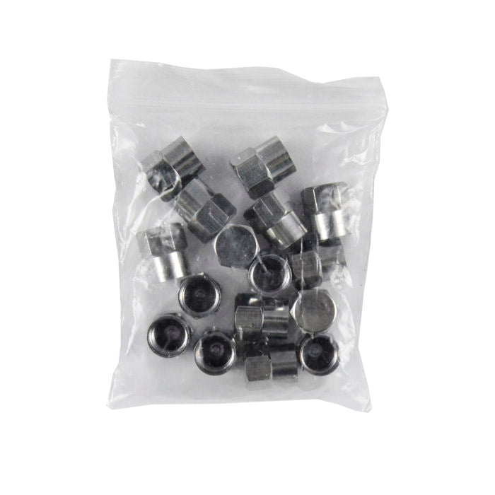 BOLSA DE 16 PCS DE TAPONES DE ALUMINIO PARA VÁLVULA NEUMÁTICA