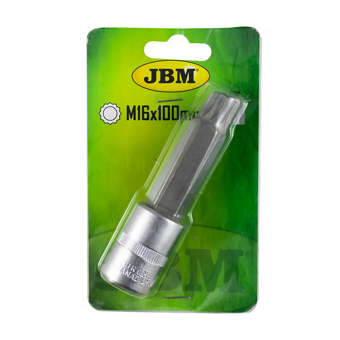 VASO PUNTA 1/2" XZN INVIOLABLE M16X100MM ESP. VAG