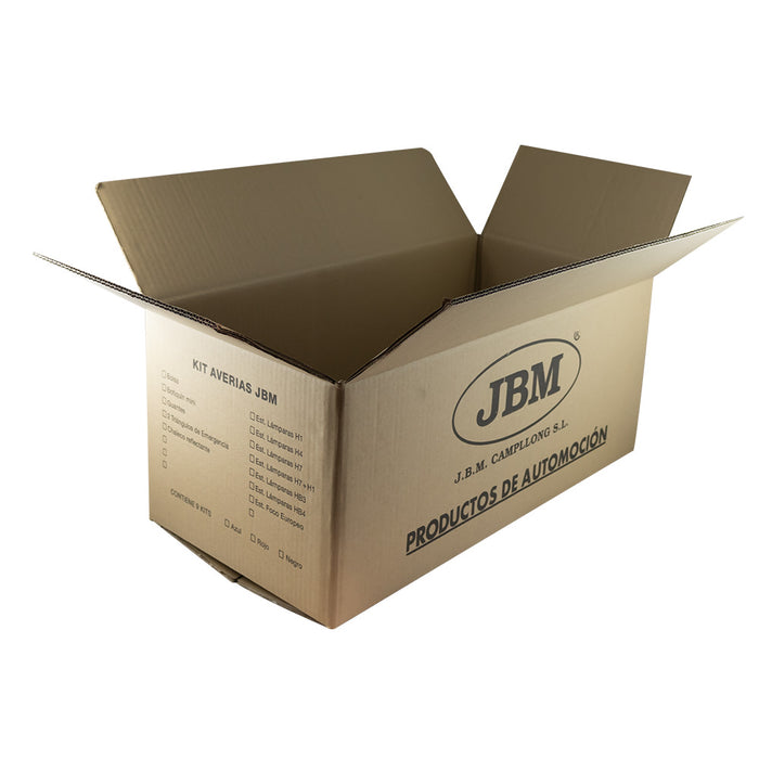 CAJA DE CARTÓN JBM 57X30X25CM (KITS DE EMERGENCIA)
