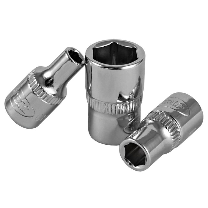 DOUILLE HEX. 1/4" DE 14MM - CHROMÉE