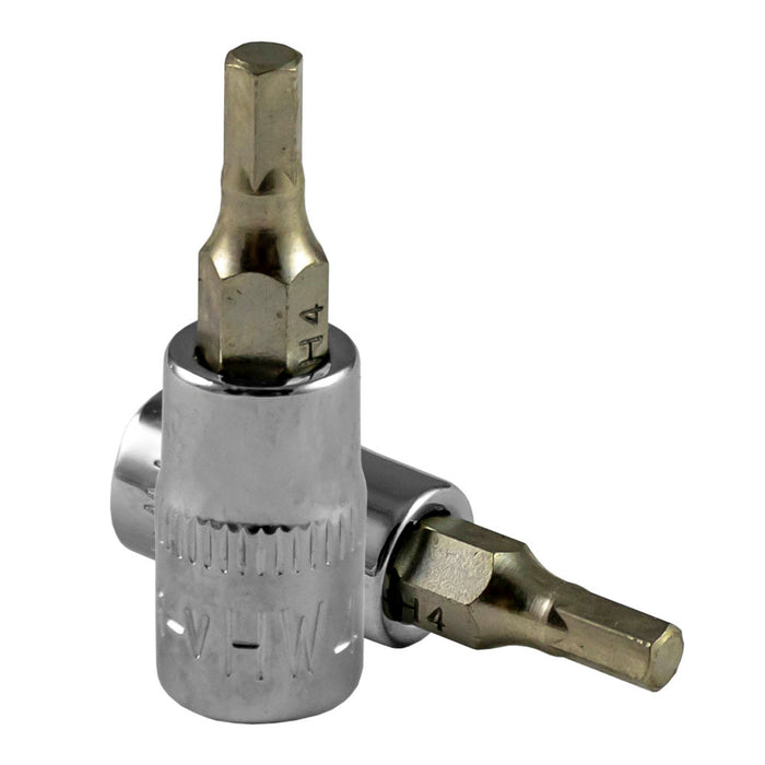 4MM HEX. SOCKET BIT, CHROME PLATED
