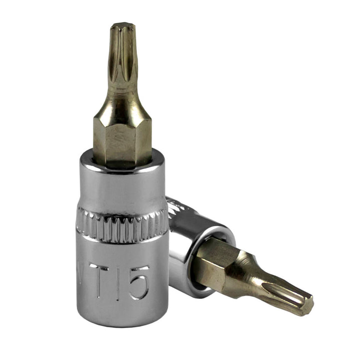 TORX (TX) T25 CHROME SOCKET BIT