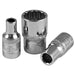 VASO XZN 1/4" 8MM CROMADO