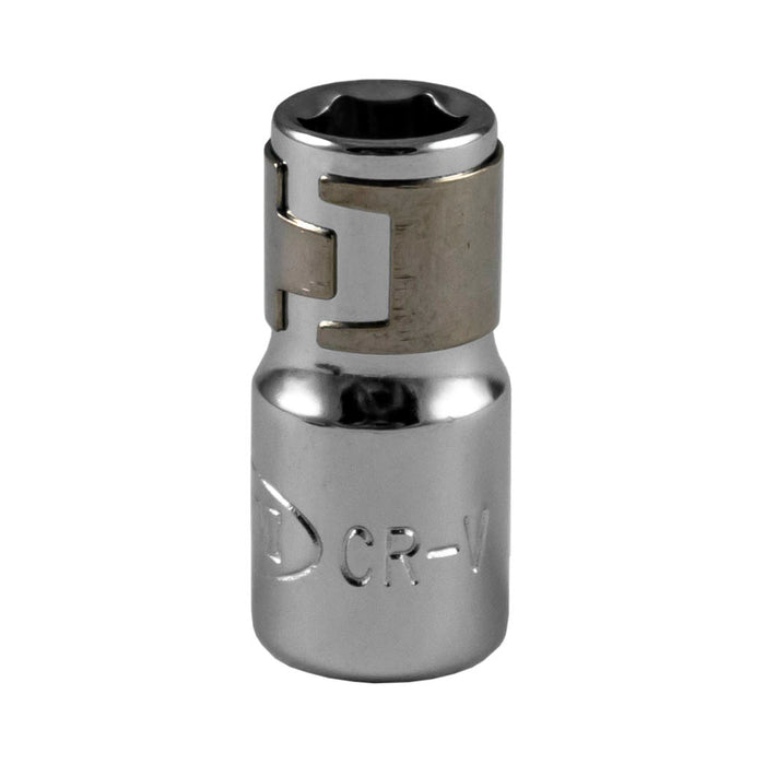 ADAPTADOR DE CABEZALES HEX. 1/4"X6MM - CROMADO
