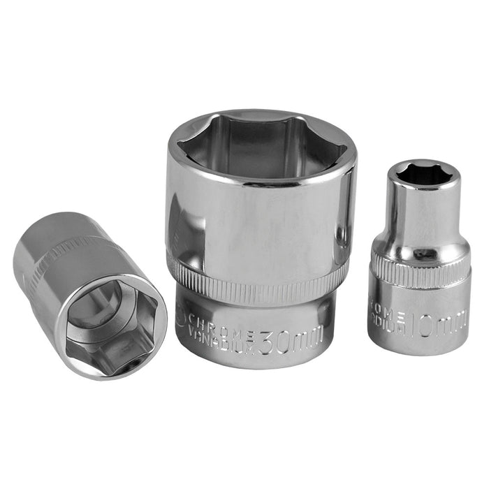 1/2" DRIVE 19MM HEX SOCKET CHROME