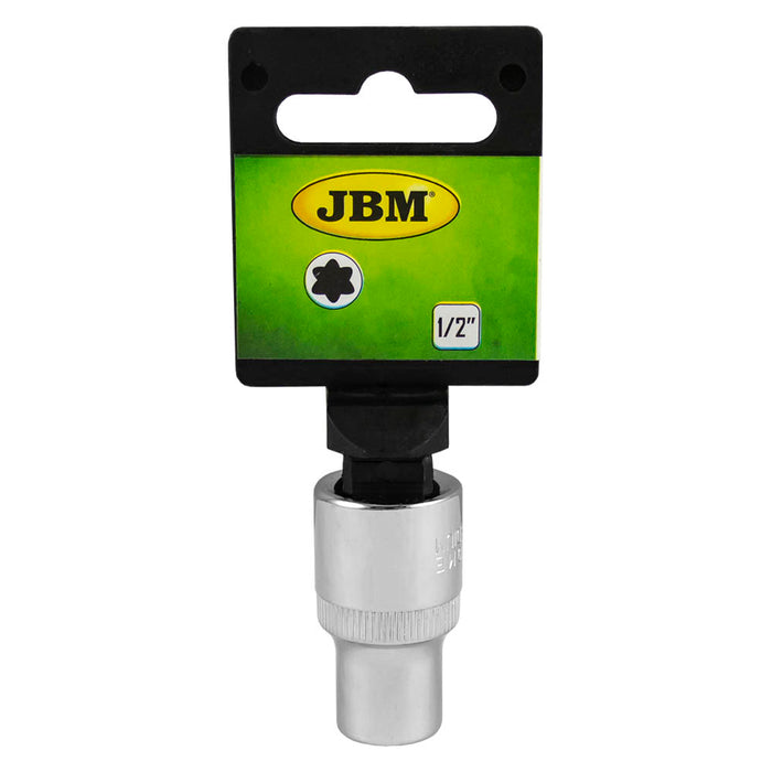 VASO DE 1/2" TORX (TX) E10 CROMADO