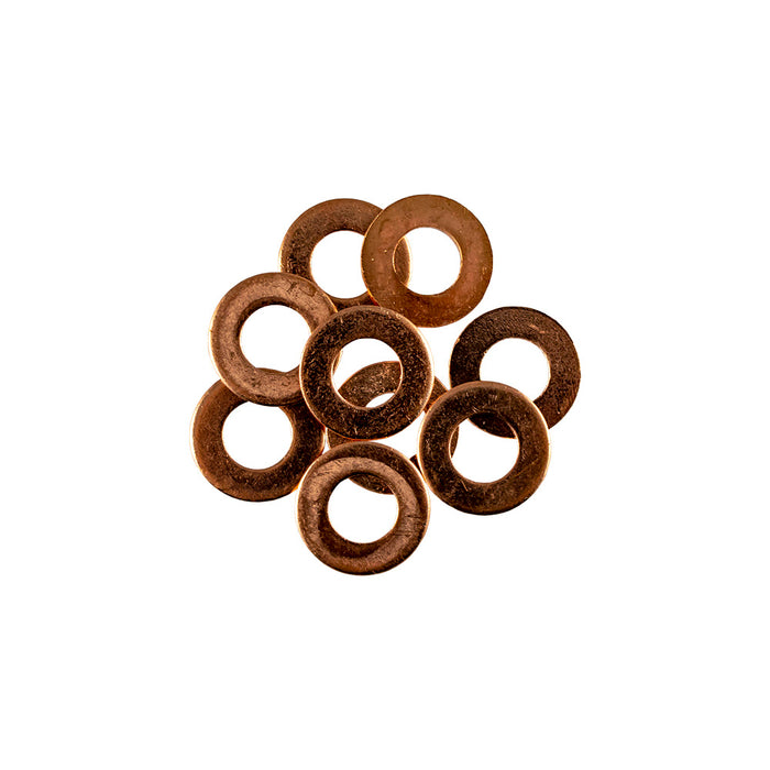 BAG OF 50 COPPER WASHERS FOR INJECTORS (15.0 X 7.5 X 1.0MM)
