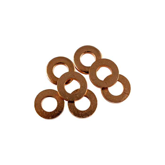 BAG OF 50 COPPER WASHERS FOR INJECTORS (15.0 X 7.5 X 3.0MM)