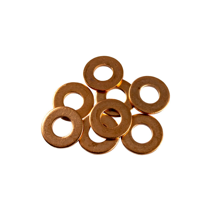 BAG OF 50 COPPER WASHERS FOR INJECTORS (16.0 X 7.5 X 1.5MM)