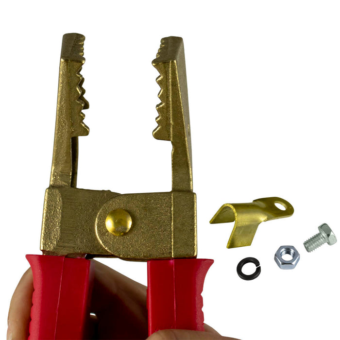 PINZA PARA CABLE DE ARRANQUE - LATÓN - ROJA
