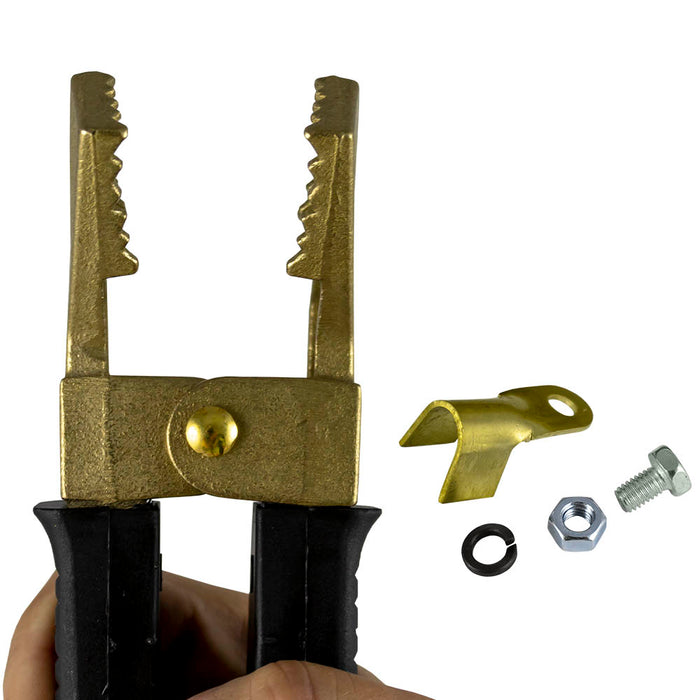 PINZA PARA CABLE DE ARRANQUE - LATÓN - NEGRA