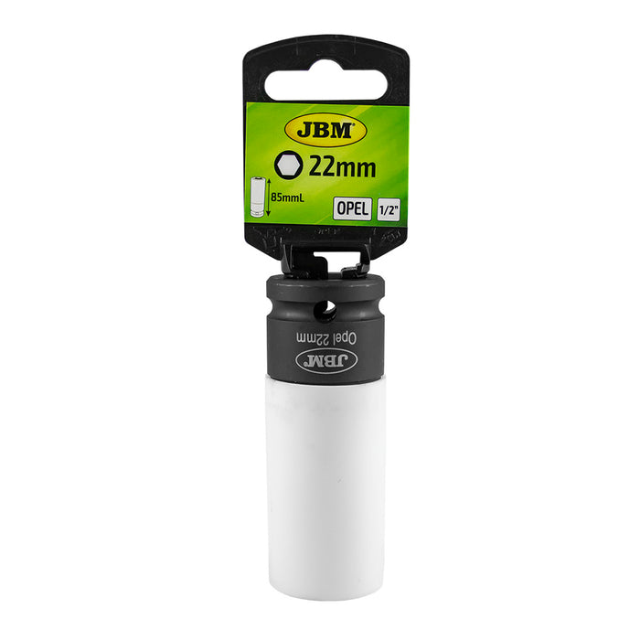 VASO DE IMPACTO DE 1/2" PARA LLANTA DE ALEACIÓN 22MM - OPEL