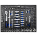 SET DE 4 MODULOS EVA CARBONO PARA CARRO DE HERRAMIENTAS - AZUL
