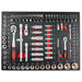 SET DE 4 MÓDULOS EVA CARBONO PARA CARRO DE HERRAMIENTAS - ROJO