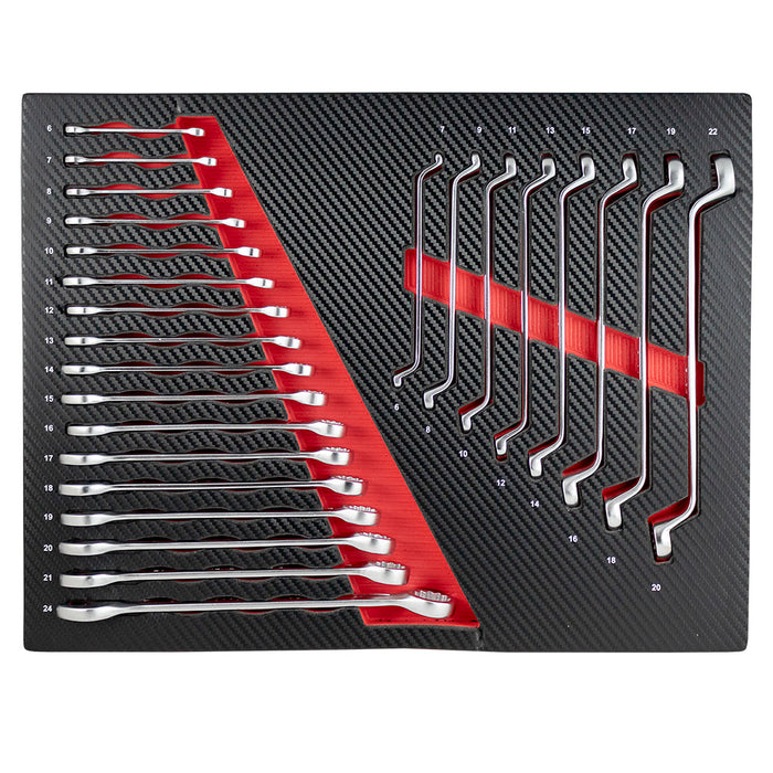 SET DE 4 MÓDULOS EVA CARBONO PARA CARRO DE HERRAMIENTAS - ROJO