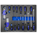 SET DE 4 MODULOS EVA CARBONO PARA CARRO DE HERRAMIENTAS - AZUL
