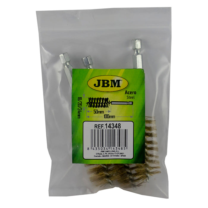 SET OF 3 BRASS BRUSHES FOR REF. 53650