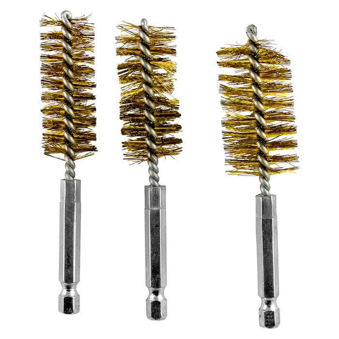 SET OF 3 BRASS BRUSHES FOR REF. 53650