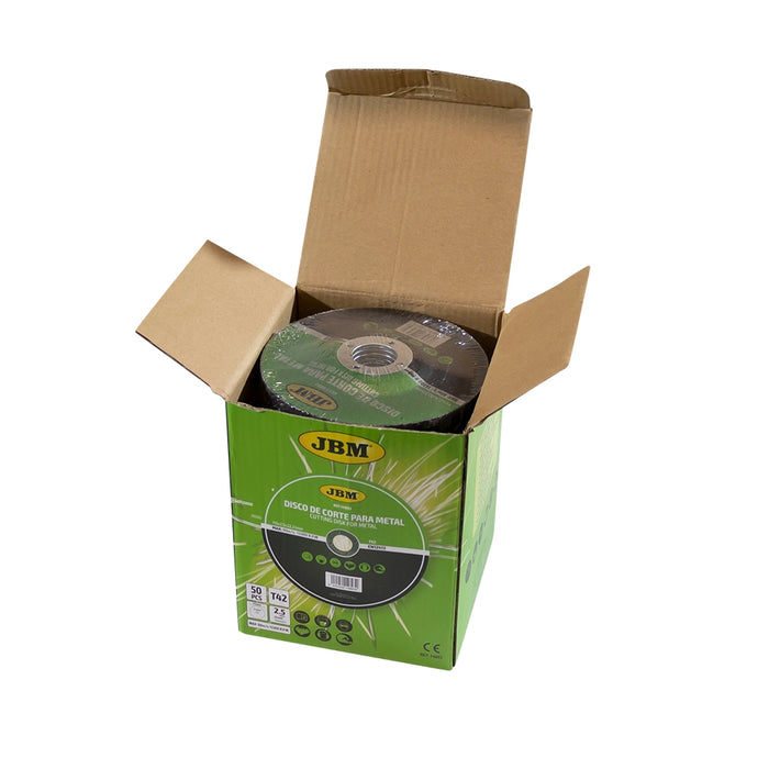 DISCO DE CORTE T27 PARA METAL 115X6 - CAJA 25 UNIDADES