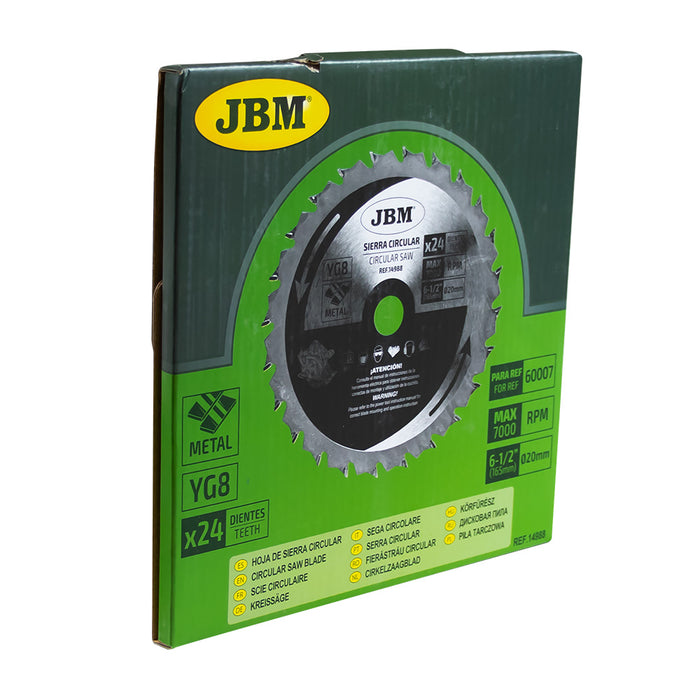 LAME DE SCIE CIRCULAIRE 24D 165MM POUR MÉTAL POUR RÉF. 60007